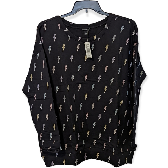 torrid Sweaters - Torrid Size 2 Colorful Lightning Bolt Sweatshirt